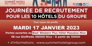 Grande journée de recrutement chez Summer Hotels